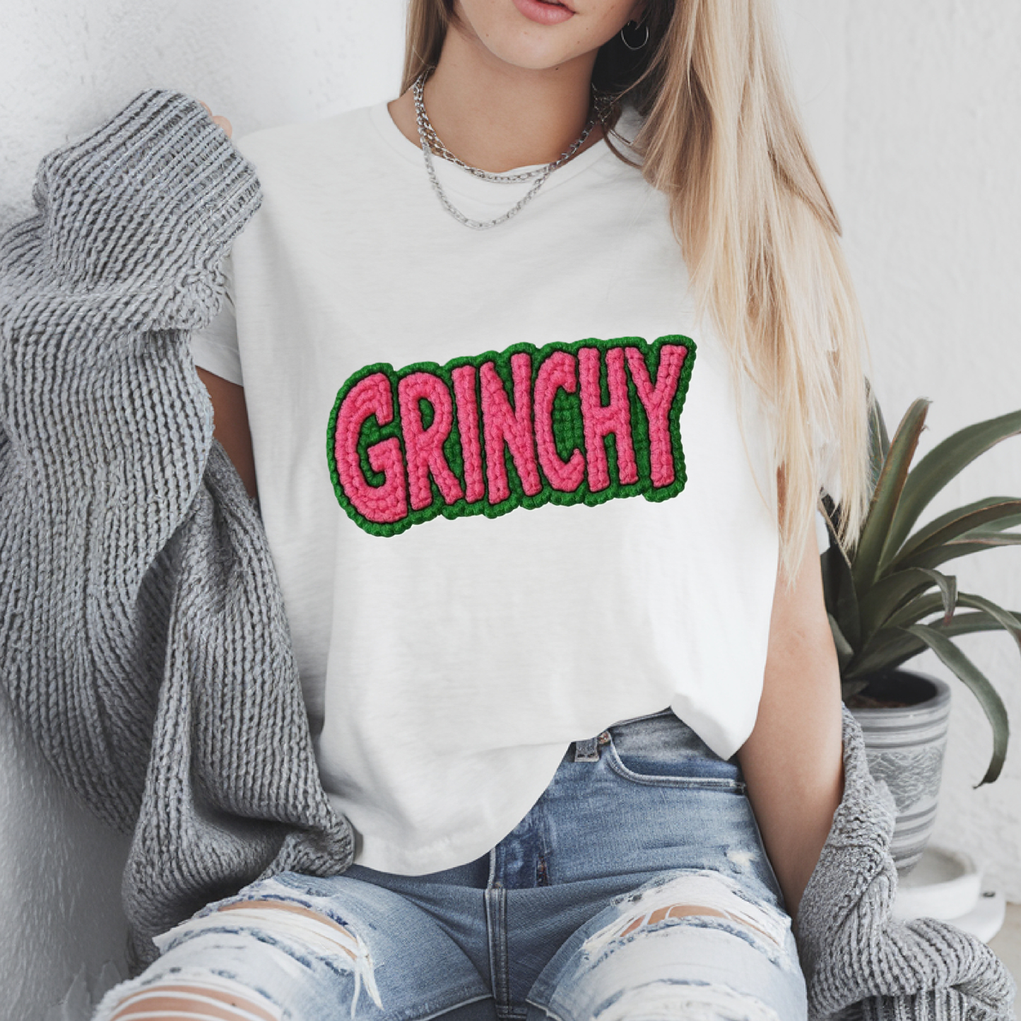 Grinchy Knit Tee