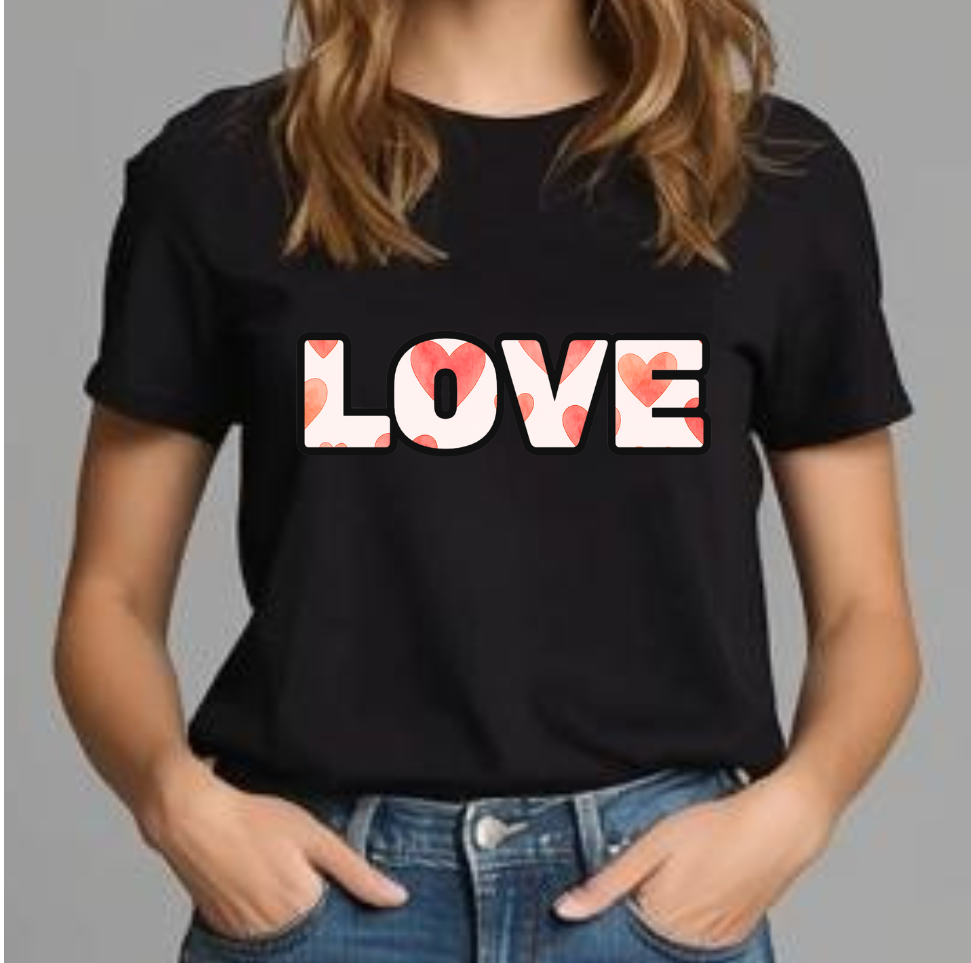 Love with Hearts T-shirt