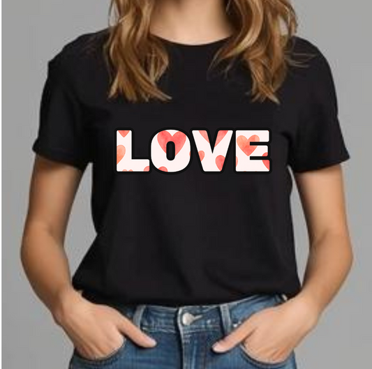Love with Hearts T-shirt
