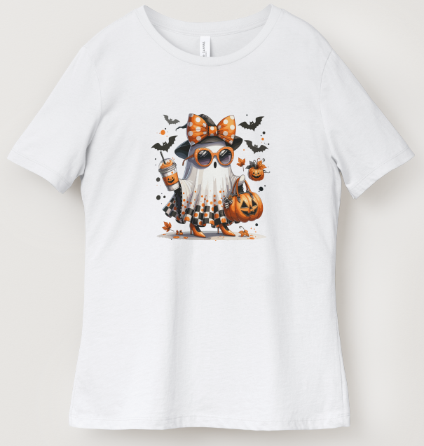 Halloween Ghost with Pumpkin