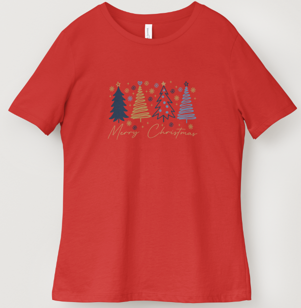 Merry Christmas Tree T-Shirt
