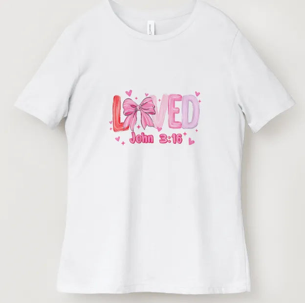 Loved 3:16 Valentines Day Tee